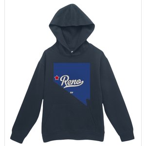 Reno Nevada NV Map Urban Pullover Hoodie