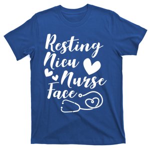 Resting Nicu Nurse Face Icu Nursing Gift T-Shirt