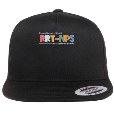 Rrt Nps Neonatal Pediatric Specialist Respiratory Therapist Flat Bill Trucker Hat