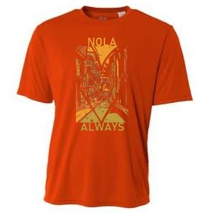 Remember Nola Never Forget New Orleans Always Support Strong Cooling Performance Crew T-Shirt