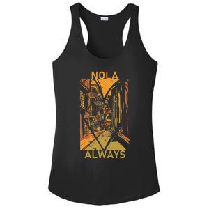 Remember Nola Never Forget New Orleans Always Support Strong Ladies PosiCharge Competitor Racerback Tank