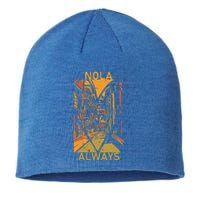 Remember Nola Never Forget New Orleans Always Support Strong Sustainable Beanie