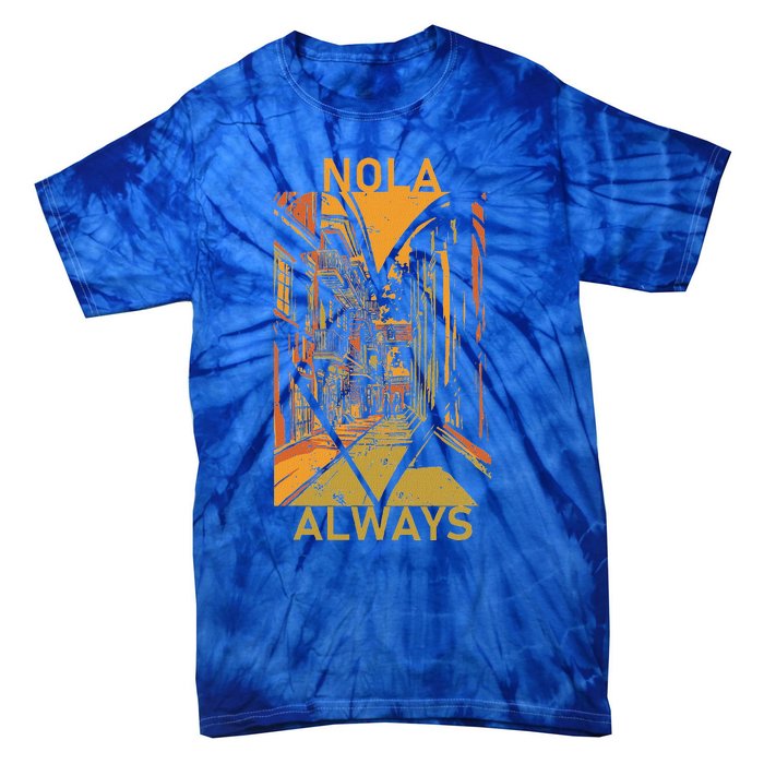 Remember Nola Never Forget New Orleans Always Support Strong Tie-Dye T-Shirt