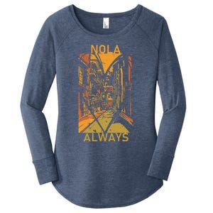 Remember Nola Never Forget New Orleans Always Support Strong Women's Perfect Tri Tunic Long Sleeve Shirt