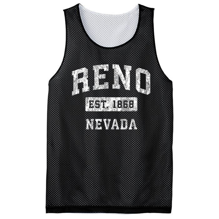 Reno Nevada Nv Vintage Established Sports Mesh Reversible Basketball Jersey Tank