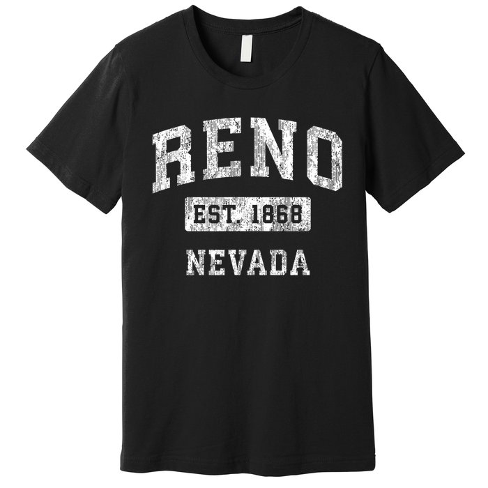 Reno Nevada Nv Vintage Established Sports Premium T-Shirt