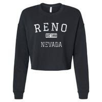 Reno Nevada NV Vintage Cropped Pullover Crew