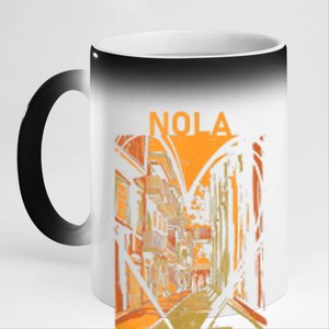 Remember Nola Never Forget New Orleans Always Support Strong 11oz Black Color Changing Mug