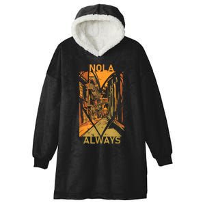 Remember Nola Never Forget New Orleans Always Support Strong Hooded Wearable Blanket