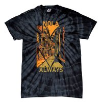 Remember Nola Never Forget New Orleans Always Support Strong Tie-Dye T-Shirt