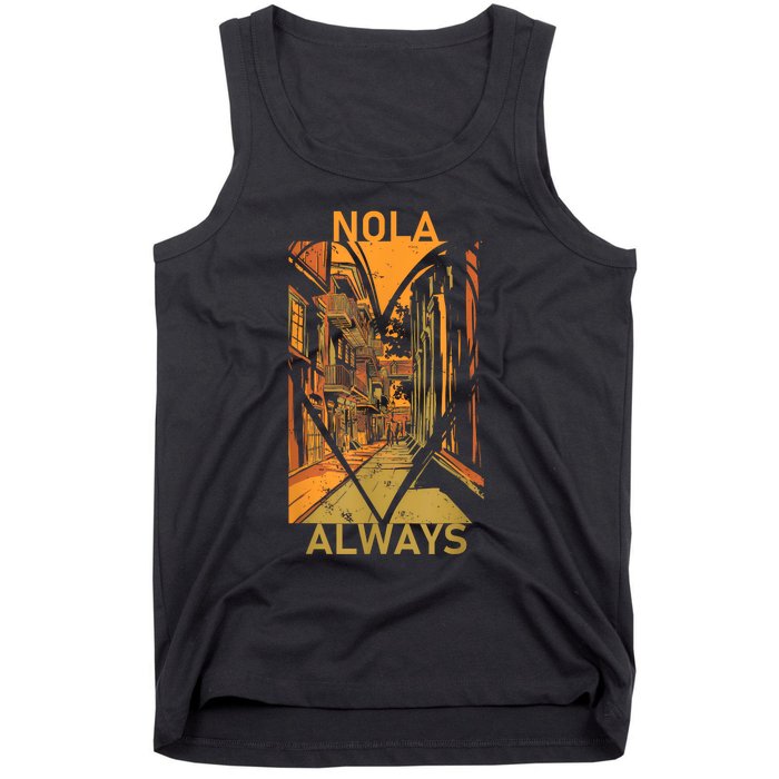 Remember Nola Never Forget New Orleans Always Support Strong Tank Top