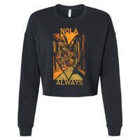 Remember Nola Never Forget New Orleans Always Support Strong Cropped Pullover Crew