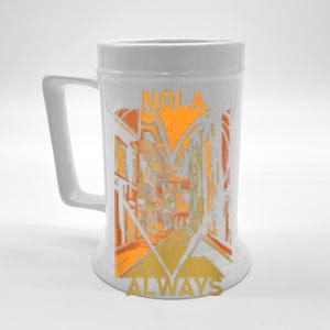 Remember Nola Never Forget New Orleans Always Support Strong Beer Stein