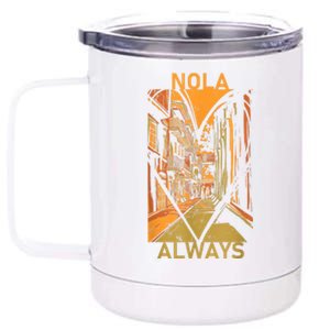 Remember Nola Never Forget New Orleans Always Support Strong 12 oz Stainless Steel Tumbler Cup