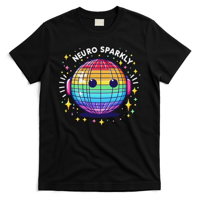 Retro Neurodivergent Neurosparkly Autism Spectrum Adhd T-Shirt