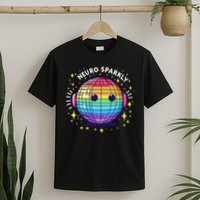 Retro Neurodivergent Neurosparkly Autism Spectrum Adhd T-Shirt