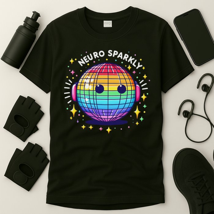 Retro Neurodivergent Neurosparkly Autism Spectrum Adhd T-Shirt