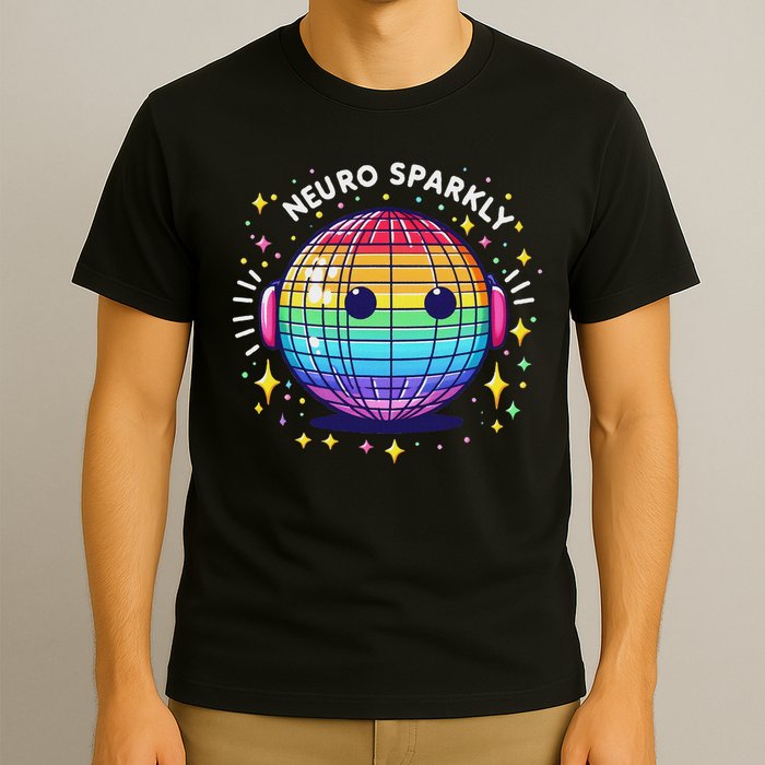 Retro Neurodivergent Neurosparkly Autism Spectrum Adhd T-Shirt