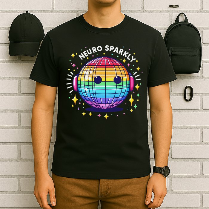 Retro Neurodivergent Neurosparkly Autism Spectrum Adhd T-Shirt