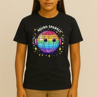 Retro Neurodivergent Neurosparkly Autism Spectrum Adhd T-Shirt