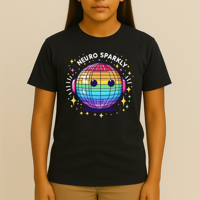 Retro Neurodivergent Neurosparkly Autism Spectrum Adhd T-Shirt