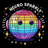 Retro Neurodivergent Neurosparkly Autism Spectrum Adhd Flat Bill Trucker Hat