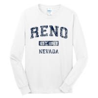 Reno Nevada Nv Vintage Athletic Sports Design Tall Long Sleeve T-Shirt