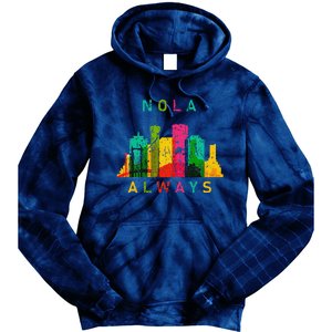 Remember Nola Never Forget New Orleans Always Support Strong Tie Dye Hoodie