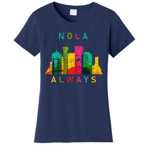 Remember Nola Never Forget New Orleans Always Support Strong Women's T-Shirt