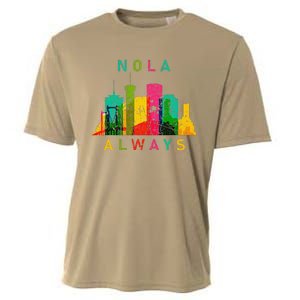 Remember Nola Never Forget New Orleans Always Support Strong Cooling Performance Crew T-Shirt