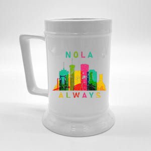 Remember Nola Never Forget New Orleans Always Support Strong Beer Stein