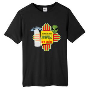 Roswell Nm New Mexico Ufo Alien Crash Site 1947 Zia Tall Fusion ChromaSoft Performance T-Shirt