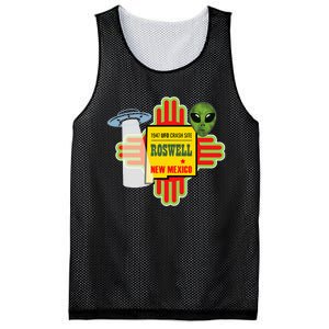 Roswell Nm New Mexico Ufo Alien Crash Site 1947 Zia Mesh Reversible Basketball Jersey Tank