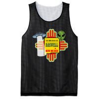 Roswell Nm New Mexico Ufo Alien Crash Site 1947 Zia Mesh Reversible Basketball Jersey Tank