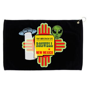 Roswell Nm New Mexico Ufo Alien Crash Site 1947 Zia Grommeted Golf Towel