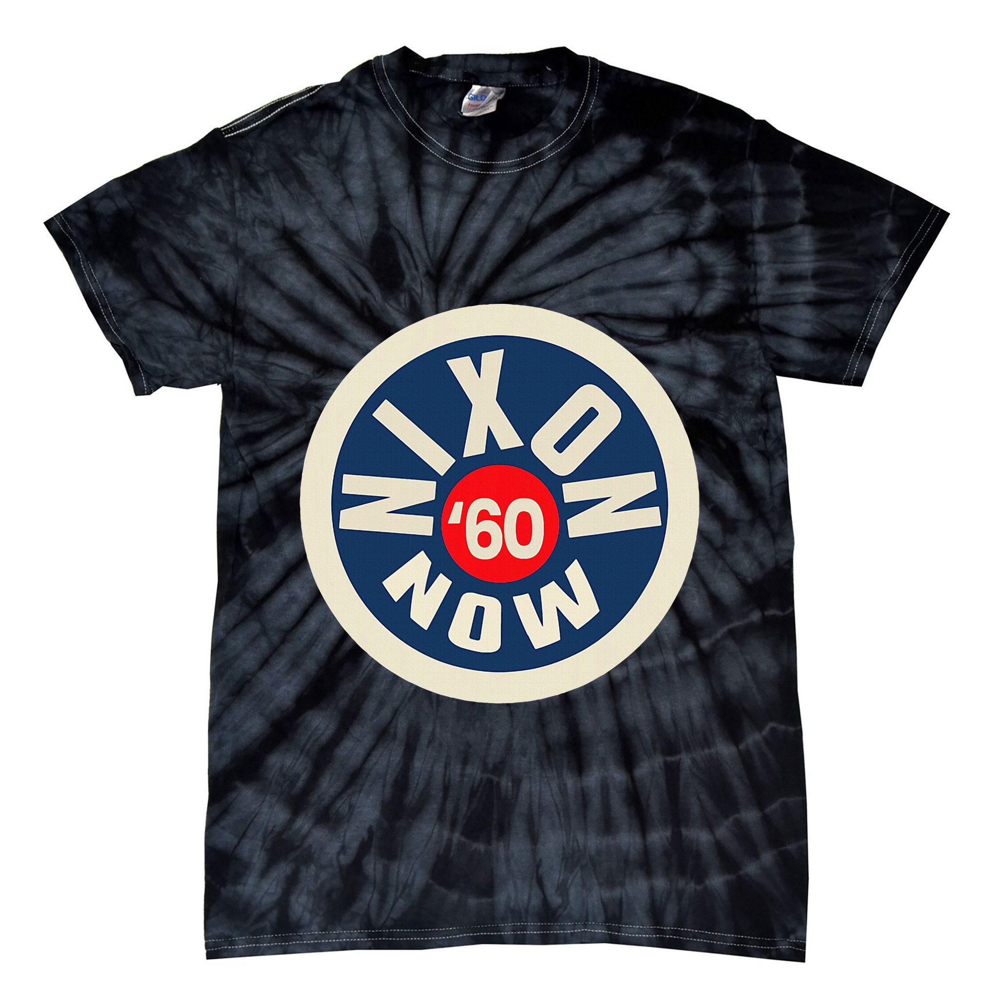Richard Nixon Now Political Campaign 1960 Tie-Dye T-Shirt