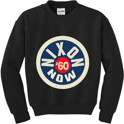 Richard Nixon Now Political Campaign 1960 Kids Sweatshirt
