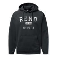 Reno Nevada NV Vintage Performance Fleece Hoodie