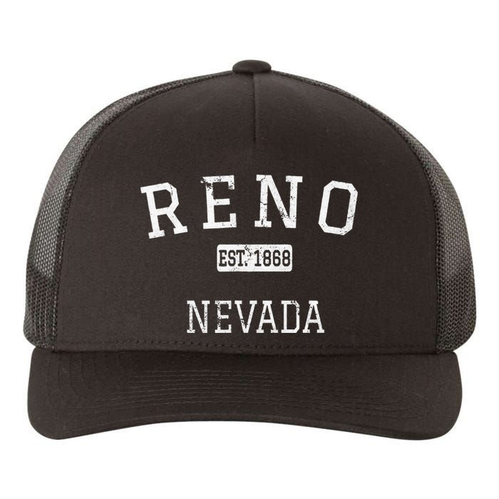 Reno Nevada NV Vintage Yupoong Adult 5-Panel Trucker Hat