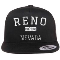 Reno Nevada NV Vintage Flat Bill Trucker Hat