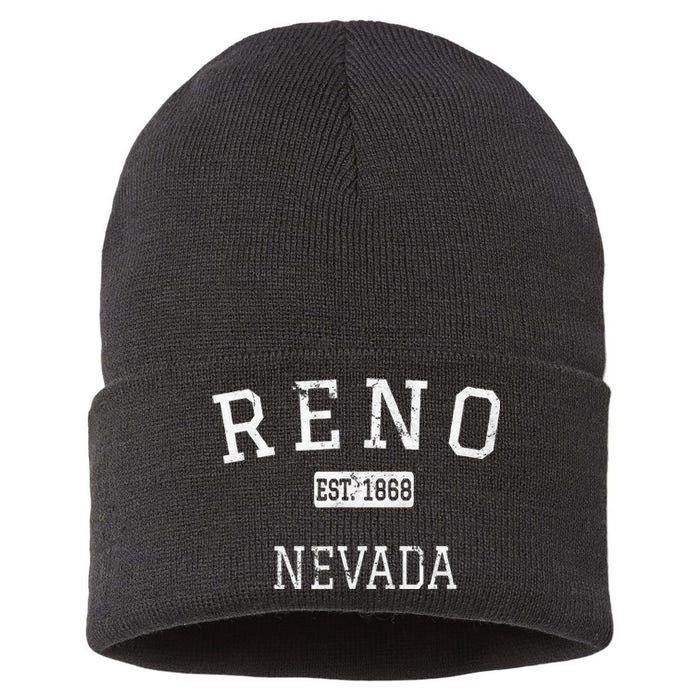 Reno Nevada NV Vintage Sustainable Knit Beanie