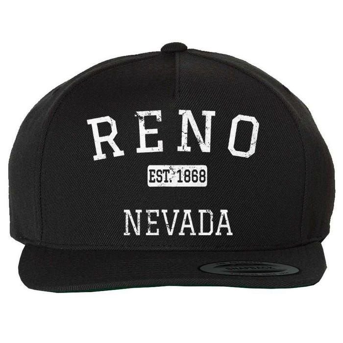 Reno Nevada NV Vintage Wool Snapback Cap