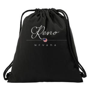 Reno Nevada NV On Reno Drawstring Bag