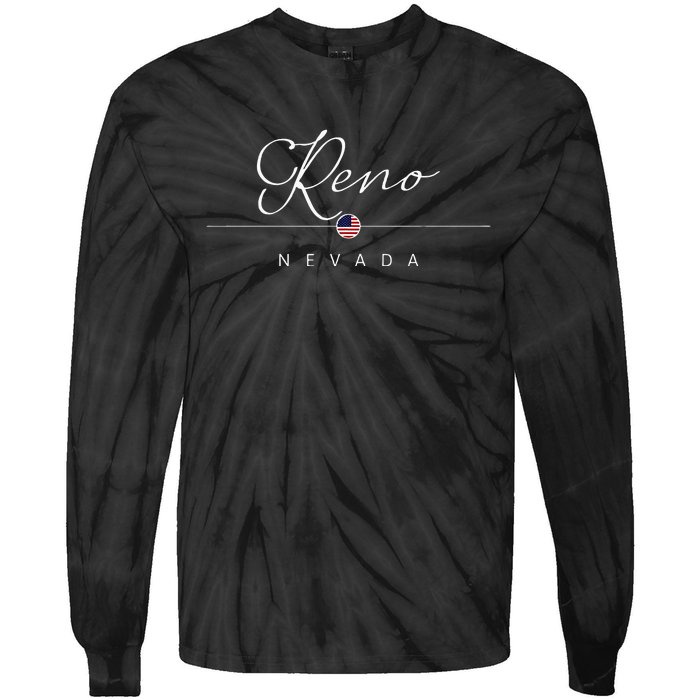 Reno Nevada NV On Reno Tie-Dye Long Sleeve Shirt