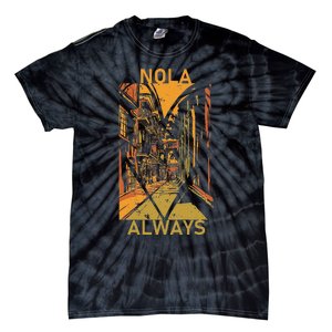 Remember Nola Never Forget New Orleans Always Support Strong Tie-Dye T-Shirt