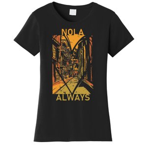 Remember Nola Never Forget New Orleans Always Support Strong Women's T-Shirt