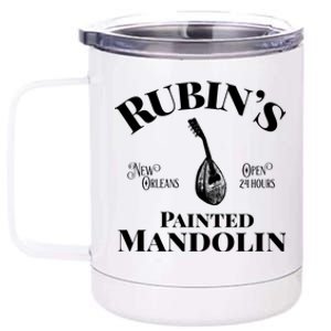 Rubin New Orleans Open 24 Hours Painted Mandolin Jbg Band 12 oz Stainless Steel Tumbler Cup