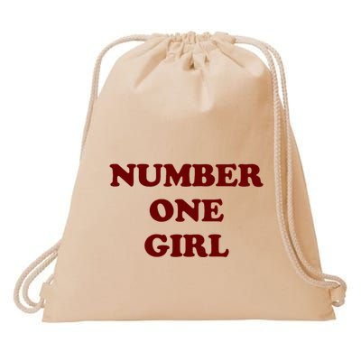 Rosé Number One Girl Drawstring Bag