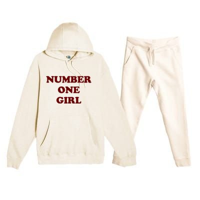 Rosé Number One Girl Premium Hooded Sweatsuit Set