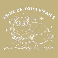Retro None Of Your Emails Are Finding Me Well Funny Cute Cat Mousepad